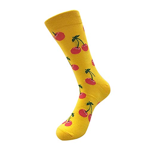 COZOCO Unisex Algodón Casual Lindo Calcetines De Frutas Moda Calcetines De Los Hombres (una talla, A)