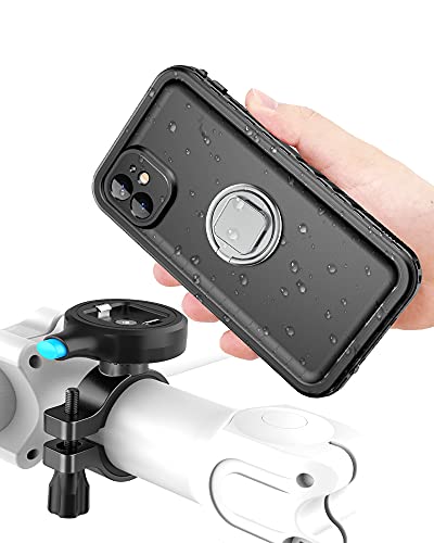 Cozycase Soporte Movil Bici para iPhone 11 con Funda estanca, Teléfono Aluminio Manillar de Bicicleta de Montaje