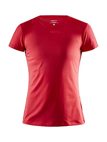 Craft Camiseta para Mujer ADV Essence SS Slim tee, Mujer, Camiseta, 1908767-430000-8, Rojo Brillante, XX-Large