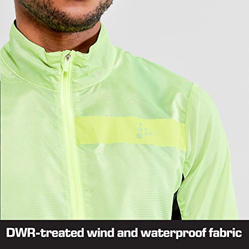 Craft Chaqueta de ciclismo para hombre Essence Light Wind Jkt, Hombre, Chaqueta de ciclismo., 1908813-851000-5, Flumino, medium