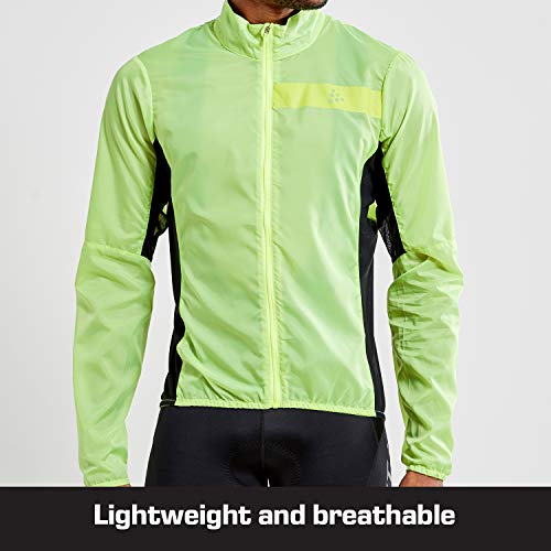 Craft Chaqueta de ciclismo para hombre Essence Light Wind Jkt, Hombre, Chaqueta de ciclismo., 1908813-851000-5, Flumino, medium