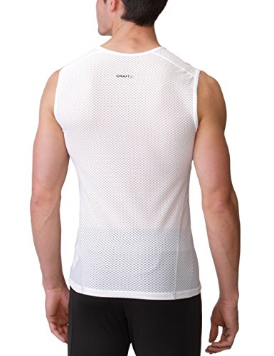 Craft Cool Mesh Camiseta Interior para Hombre, Hombre, White, L