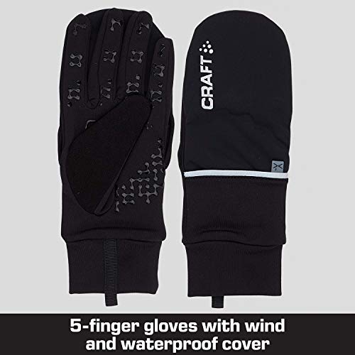 Craft Craft3 Acc Hybrid Weather - Guantes de Ciclismo para Hombre, Color Negro, Talla 2XL