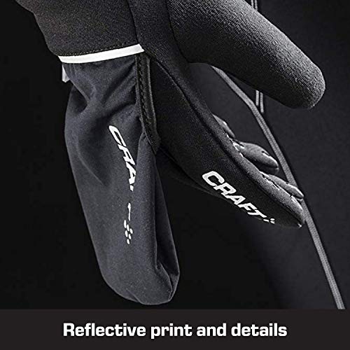 Craft Craft3 Acc Hybrid Weather - Guantes de Ciclismo para Hombre, Color Negro, Talla 2XL