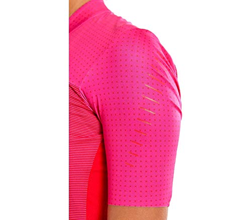 Craft Maillot de Ciclismo para Mujer Hale Glow, Mujer, Camiseta de Ciclismo, 1907125-738430-4, Rojo, Small