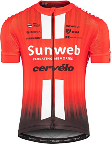 Craft Team Sunweb Replica - Maillot Manga Corta Hombre - Rojo/Blanco Talla XL 2019