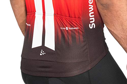 Craft Team Sunweb Replica - Maillot Manga Corta Hombre - Rojo/Blanco Talla XL 2019