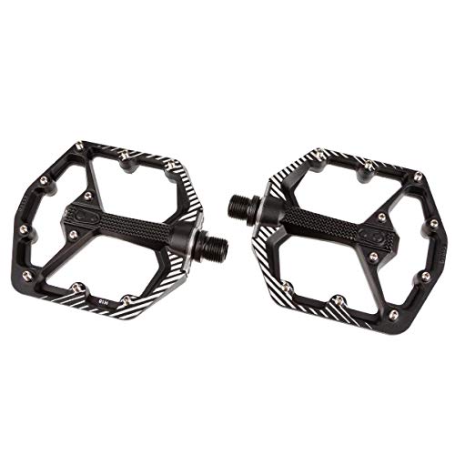 Crank Brothers Pédales Stamp 7 Small Macaskill Edition MTB, Unisex Adulto, Negro y Blanco
