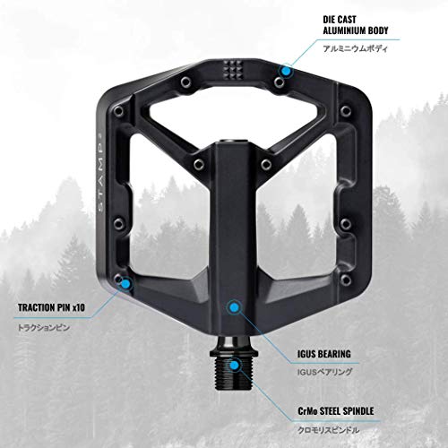 CRANKBROTHERS Stamp 2 Pedal para Bicicleta, Unisex, Negro, S