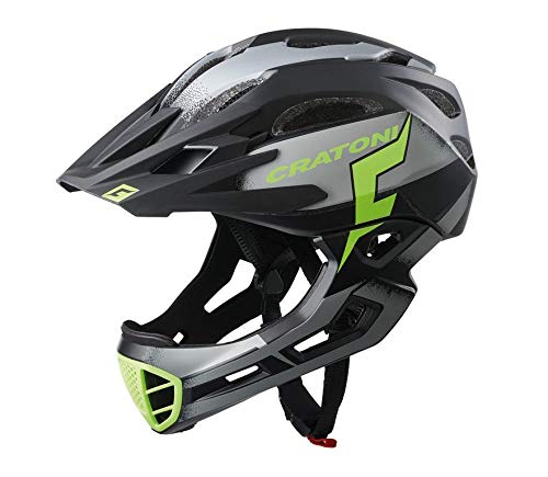 Cratoni Casco C-Maniac Pro MTB NEG/Lima MA.T.54-58, Adultos Unisex, Multicolor (Multicolor)