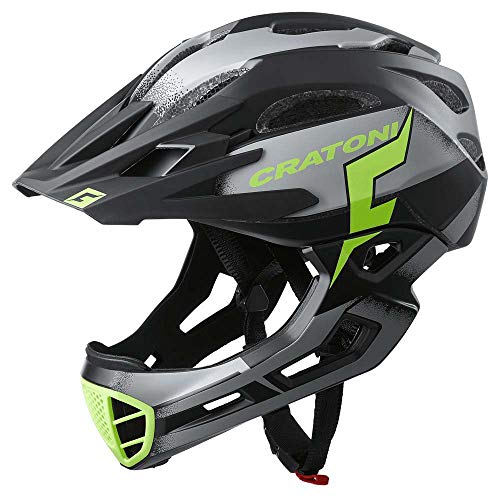 Cratoni Casco C-Maniac Pro MTB NEG/Lima MA.T.58-61, Adultos Unisex, Multicolor (Multicolor)