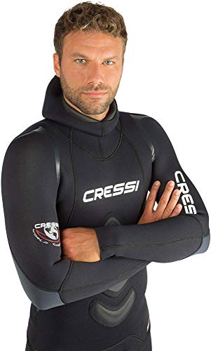 Cressi Apnea Men Complete Wetsuit 5mm Traje Profesional de Apnea y Pesca, Hombre, Negro, M/3