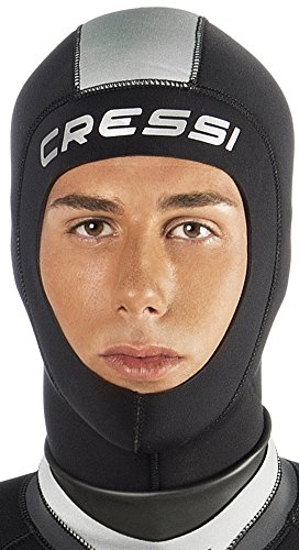 Cressi Hood Plus Man - Capucha de calor para buceo Hombre - Neopreno de 5mm