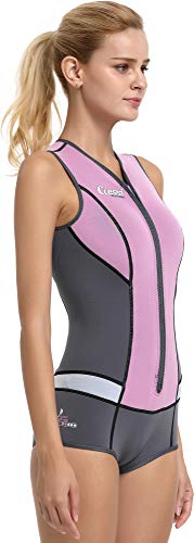 Cressi Idra Swimsuit Traje de baño de Neopreno 2 mm para Mujer, Rosa, L/4