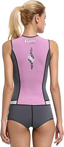 Cressi Idra Swimsuit Traje de baño de Neopreno 2 mm para Mujer, Rosa, L/4