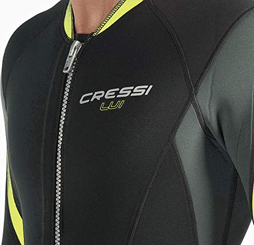 Cressi Lui Traje, Hombres, Negro/Gris Oscuro/Amarillo, XL/5