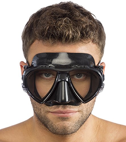 Cressi Matrix Mask - Máscara de Buceo y Snorkeling, Unisex Adulto, Negro/Negro, Talla única