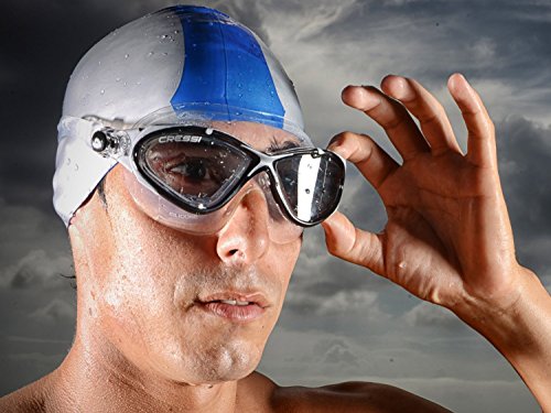 Cressi Planet Swim Goggles - Premium Anti Niebla Gafas de Natación Máscara 100% Anti UV, Negro/Lime/Negro