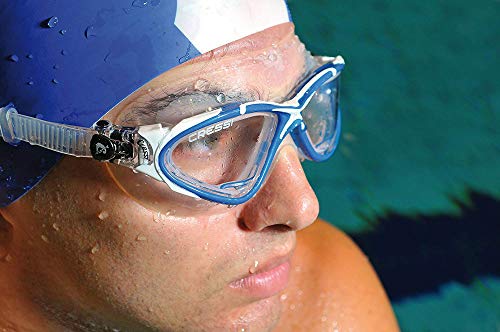 Cressi Planet Swim Goggles - Premium Anti Niebla Gafas de Natación Máscara 100% Anti UV, Transparente/Negro/Plata