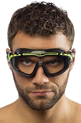 Cressi Skylight Gafas de Natación Anti-vaho, Unisex Adulto, Negro/Gris Lentes Ahumadas, Talla única