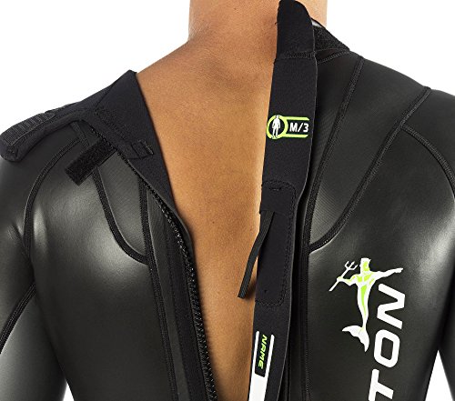 Cressi Triton Traje de Neopreno, Hombres, Negro/Verde, M/3