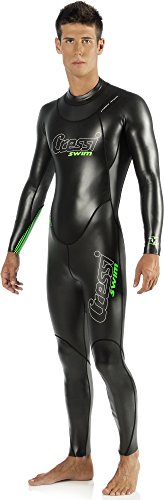 Cressi Triton Traje de Neopreno, Hombres, Negro/Verde, M/3