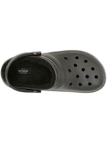 Crocs Classic Lined Clog, Zuecos Unisex Adulto, Black, 39/40 EU