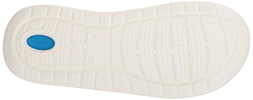 Crocs LiteRide Slide Unisex Adulta Chancla, Azul (Navy/White), 46/47 EU