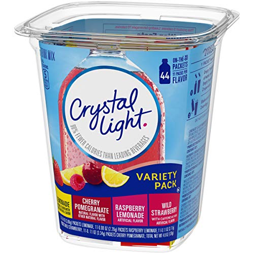 Crystal Light On The Go Drink Mix, Variety Pack, 44 Count