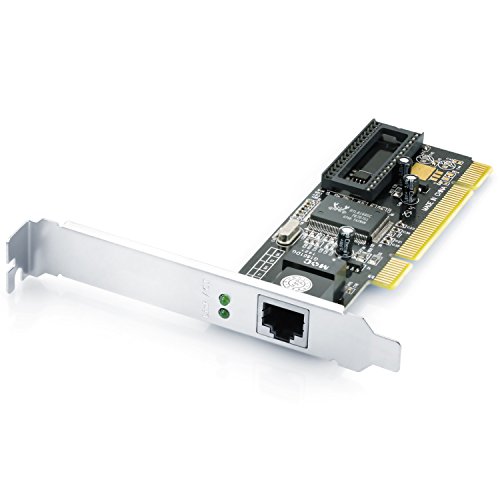 CSL - Tarjeta de Red PCI Gigabit LAN Adaptador Fast Ethernet 10 100 1000 DSL Realtek - 2000 Mbit dúplex Completo - 32 bits - Bus PCI 2.2