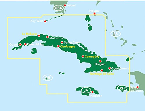 Cuba, mapa de carreteras. Escala 1:900.000. Freytag & Berndt. (Auto karte)