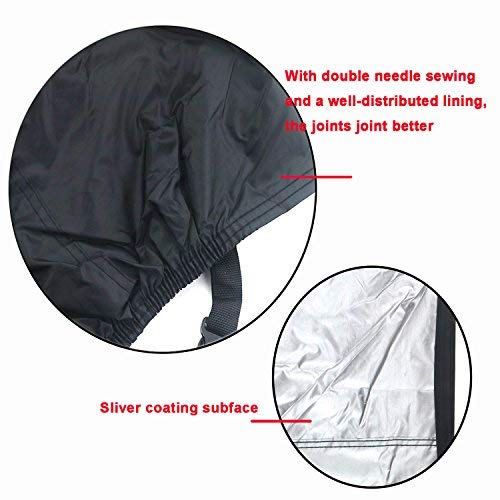 Cubierta de Bicicleta Impermeable Portátil Ligero para Exterior Interior de Almacenamiento 3 Bicicletas FUCNEN Heavy Duty Funda para Bicicleta Anti Polvo Lluvia Nieve Viento UV Protección