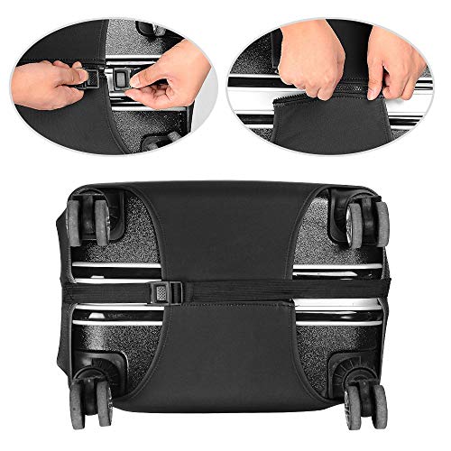 Cubierta de Equipaje Funda de Maleta 18-32 Pulgadas de Fibra de carbón de bambú Cubierta de Equipaje Poliéster Equipaje de Viaje Cubierta de la Caja Protectora (Color 2, XL)