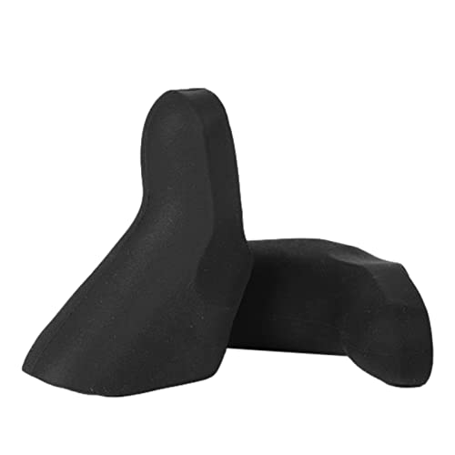 Cubierta de manija de freno Bicicleta, Protector de agarre de maneta de freno, Manguito de silicona de agarre de palanca de freno antideslizante universal para bicicleta de carretera y MTB, Negro / Az