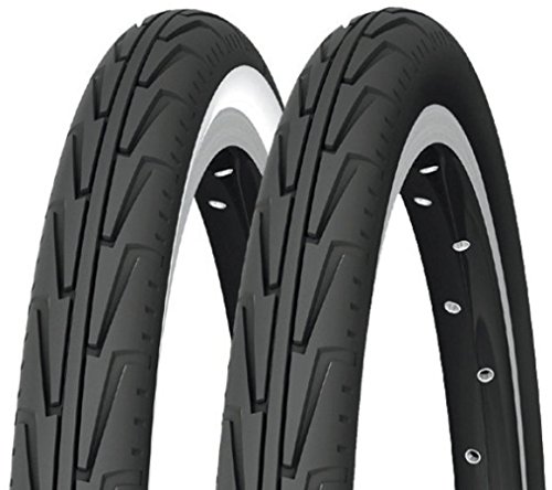 Cubierta, Michelin Rennradreifen City'J, 37-541 (600A Confort), Schwarz/Weiãÿ, FA003466042, Negro, 600 A Confort