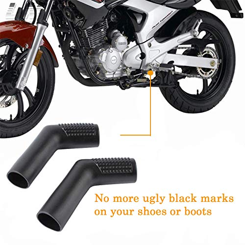 Cubierta Protectora para Palanca de Cambios de Motocicleta Compatible con Suzuki, Poweka Cubierta de Palanca del Celcetín de Goma Universal (2 Piezas)