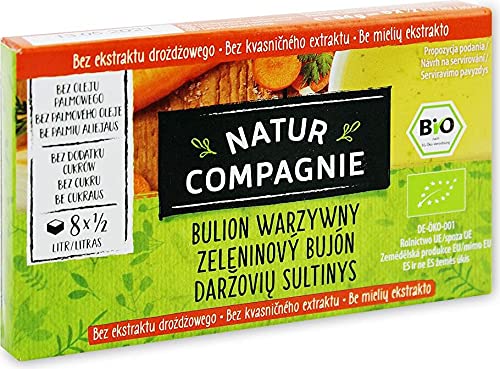 CUBOS DE CALDO VEGETABLES SIN CONTENIDO DE LEVADURA BIO 84 g - NATUR COMPAGNIE