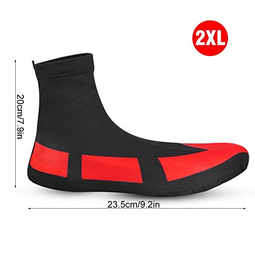 Cubrezapatillas de Ciclismo 1 par Cubiertas de Calzado Elásticas Impermeable y a Prueba de Viento Accesorios de Ciclismo para Actividades al Aire Libre(3XL)