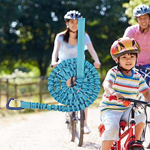 Cuerda De Remolque Elástica Para MTB, Cuerda De Nailon, Bloqueo Seguro, Resistente, Elástico Hasta 10 Pies, Se Adapta A Cualquier Bicicleta Para Niños, Adultos, Escaladas, Paseos Familiares Coloridos