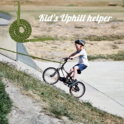 Cuerda Elastica, Cuerda de Remolque MTB para Niños, Cuerda de Tracción Elástica para Remolque Bicicleta, Se Adapta A Cualquier Bicicleta para Niños, Adultos, Montañismo, Paseos Familiares Coloridos