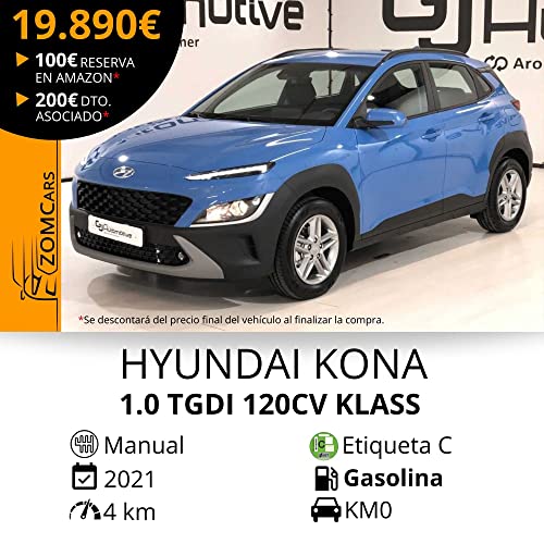Cupón Reserva Descuento para la compra de: Hyundai Kona 1.0 TGDI 120 CV KLASS KM0 - H00012