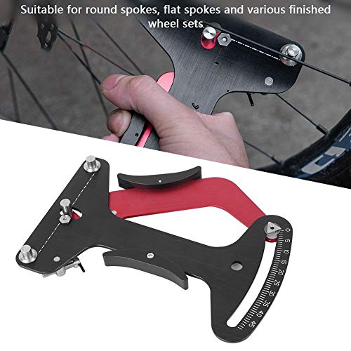 Cuque Venta Loca Tensiómetro de Bicicleta, Medidor de Tensión de Radios de Diseño Simple, para Ciclismo, Herramienta de Ciclismo, Accesorios de Bicicleta para Ciclistas