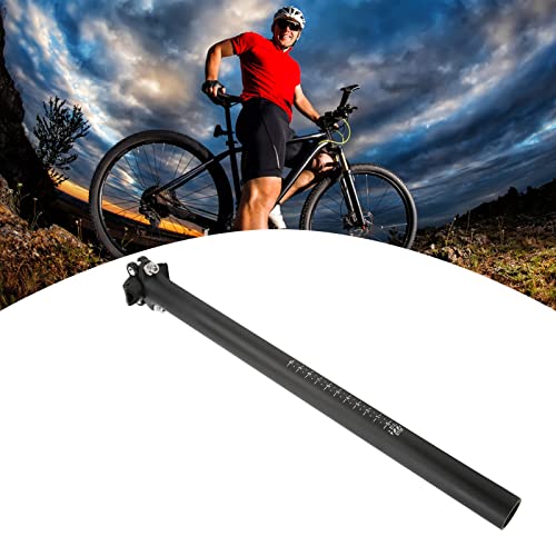 CUTULAMO Tija de Sillín de Bicicleta de Carretera, No Es Fácil de Romper Tija de Sillín de Bicicleta Fuerte Y Estable para Bicicletas de Carretera para Bicicletas de Montaña(27,2 * 400 MM)