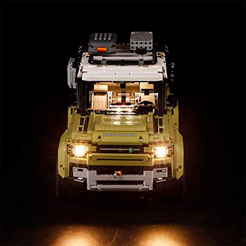 Cxcdxd Juego de iluminación LED para Land Rover Defender Compatible con el Modelo de Bloques de construcción Lego 42110 - sin Juego Lego - versión básica