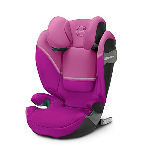 CYBEX Gold Silla de coche Solution S2 i-Fix, Para coches con y sin ISOFIX, 100 - 150 cm, De 3 a 12 años aprox. (15 - 50 kg), Rosa (Magnolia Pink)