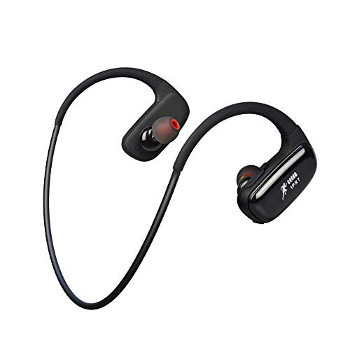 CYBORIS 16GB Memoria incorporada Reproductor de MP3 Auricular Bluetooth Running IPX7 Auriculares estéreo inalámbricos Deportivos Impermeables(Black)
