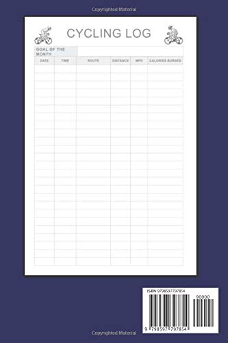 Cycling Training Logbook: Handy Size (6"x9") Cycling Journal For Keeping Track Of Bike Rides & Log Cycle Exercise
