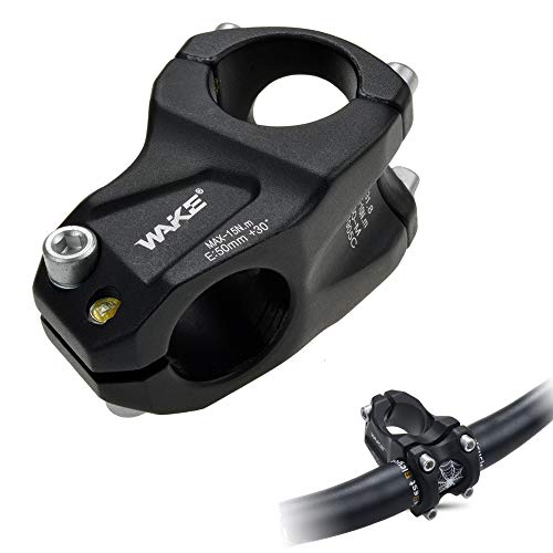 CYSKY Vástago Ajustable para Bicicleta ± 30 ° Grado 31,8 50 mm Vástago de aleación de Aluminio MTB Vástago de Manillar de Bicicleta de montaña para Bicicleta, Bicicleta de Carretera, MTB, BMX