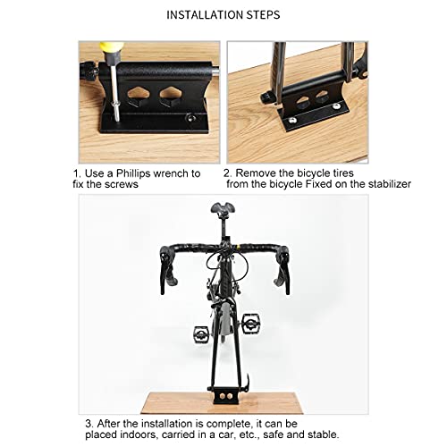 Czhxtqz Juego de 2 soportes de horquilla para bicicleta, de TrrGer, cierre rápido, bloque de horquilla para camión, soporte para bicicleta