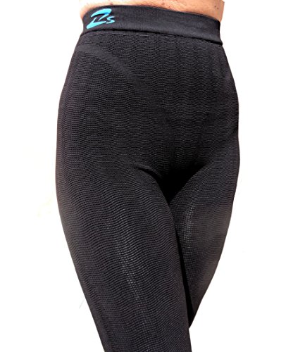 CzSalus Pantalón, Mallas de compresión elevada para lipedema y linfedema en Fases Superiores (Negro, L)